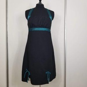 Black & Green Empire Waist Dress by Torrid